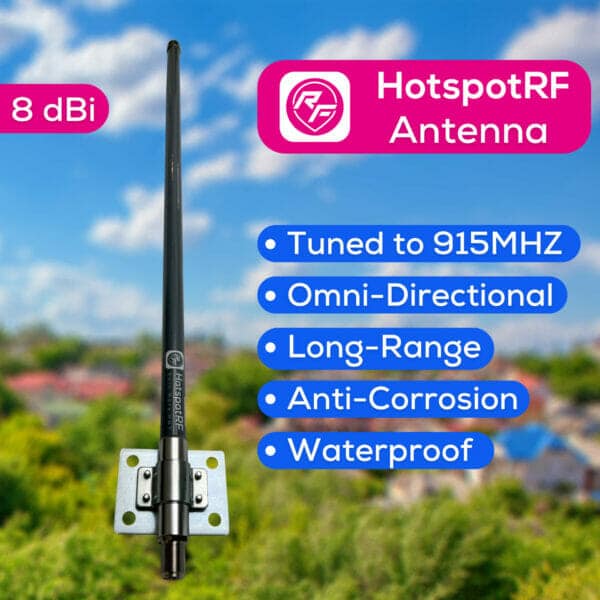 Helium Antenna 6 or 8 dBi HotspotRF Tuned 915 MHz
